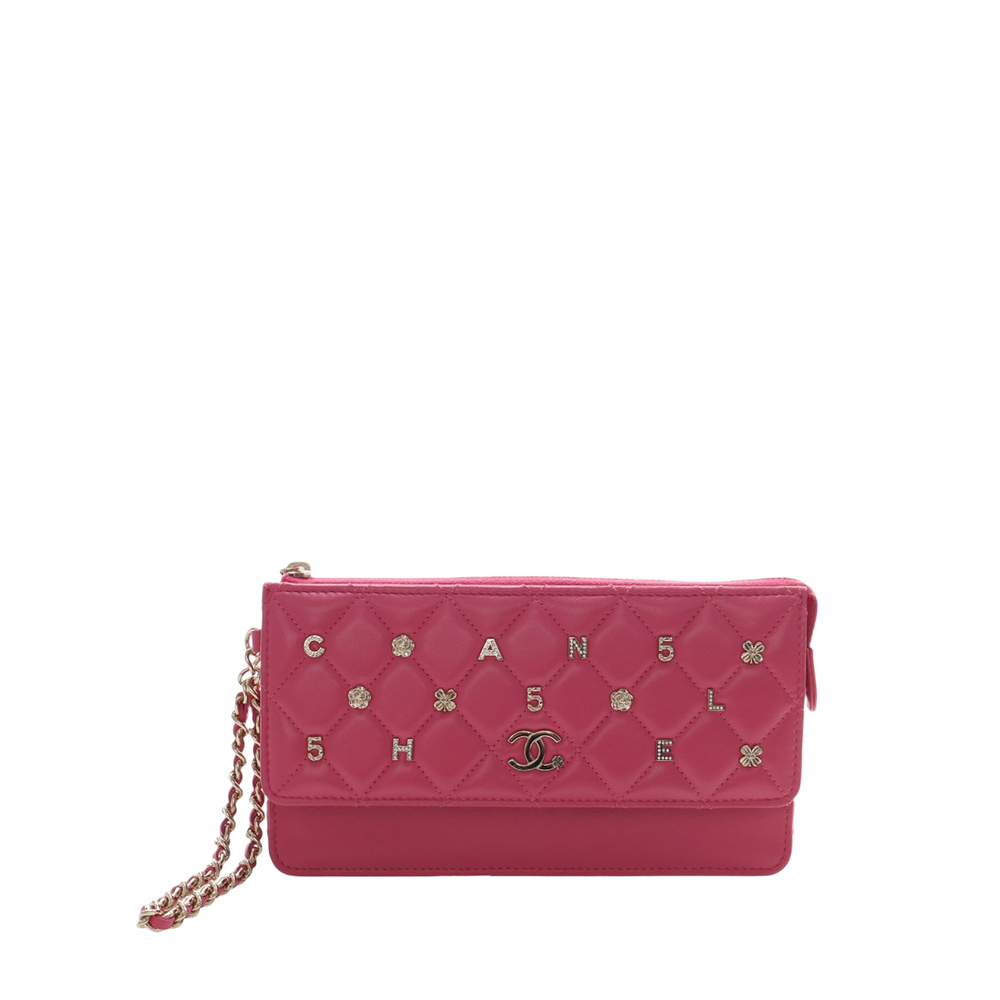 Pre-Loved Chanel Quilted Lambskin All About Chanel Clutch On Chain